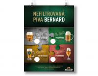 Plakát pro pivovar Bernard TP-Grafika Valašské  Meziříčí