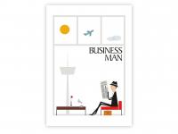 Ilustrace v retro stylu - Business man TP-Grafika Valašské  Meziříčí