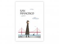 Ilustrace v retro stylu - San Francisco TP-Grafika Valašské  Meziříčí