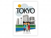 Ilustrace v retro stylu - Tokyo TP-Grafika Valašské  Meziříčí